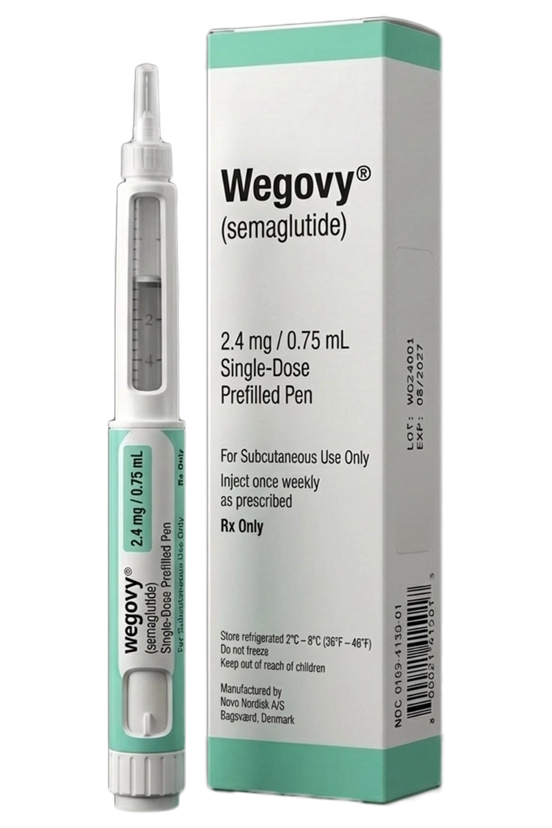 wegovy semaglutide prefilled injection pen with medication box for chronic weight management